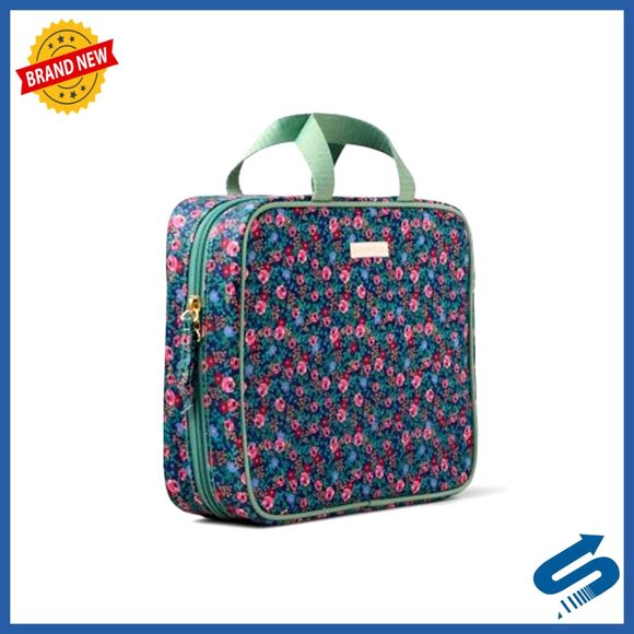 Floral Cosmetic Case Travel Accessory Stylish Functional Storage Pockets Wipe - Picture 3 of 6